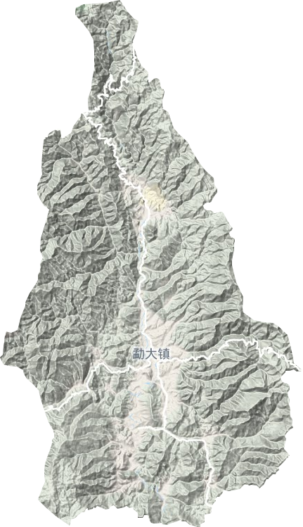 勐大镇地形地图