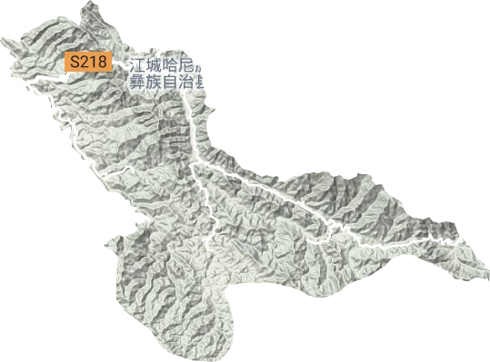 勐烈镇地形地图