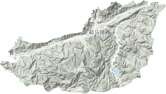 勐马镇地形地图