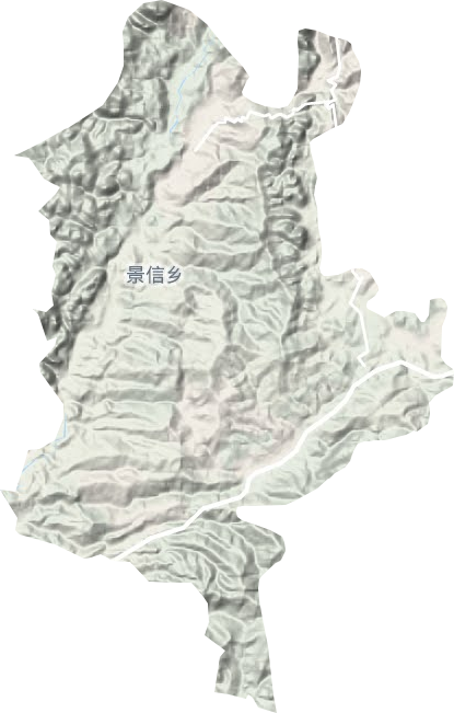 景信乡地形地图