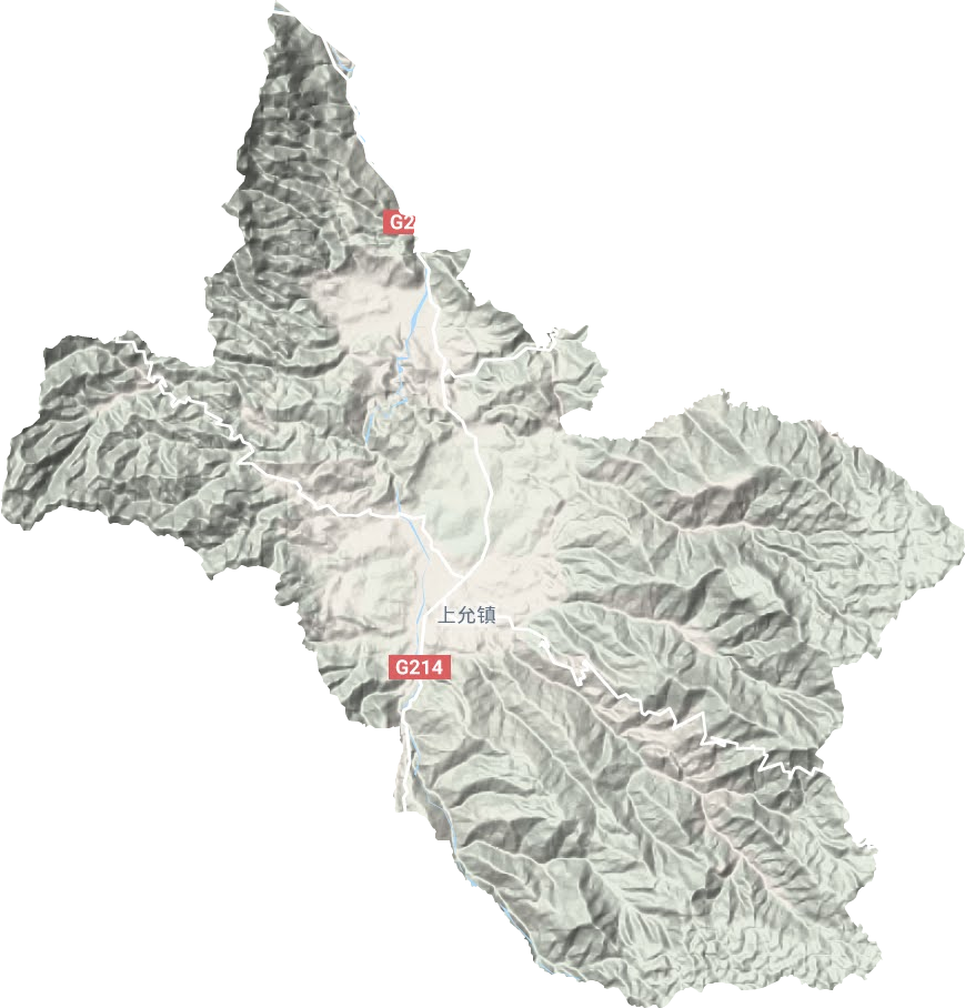 上允镇地形地图