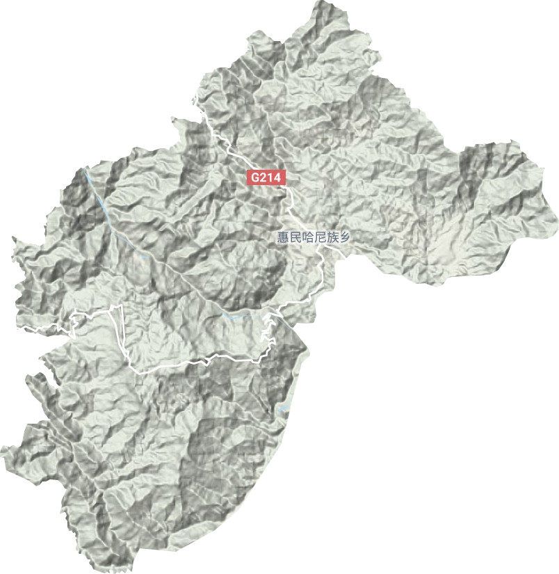 惠民镇地形地图