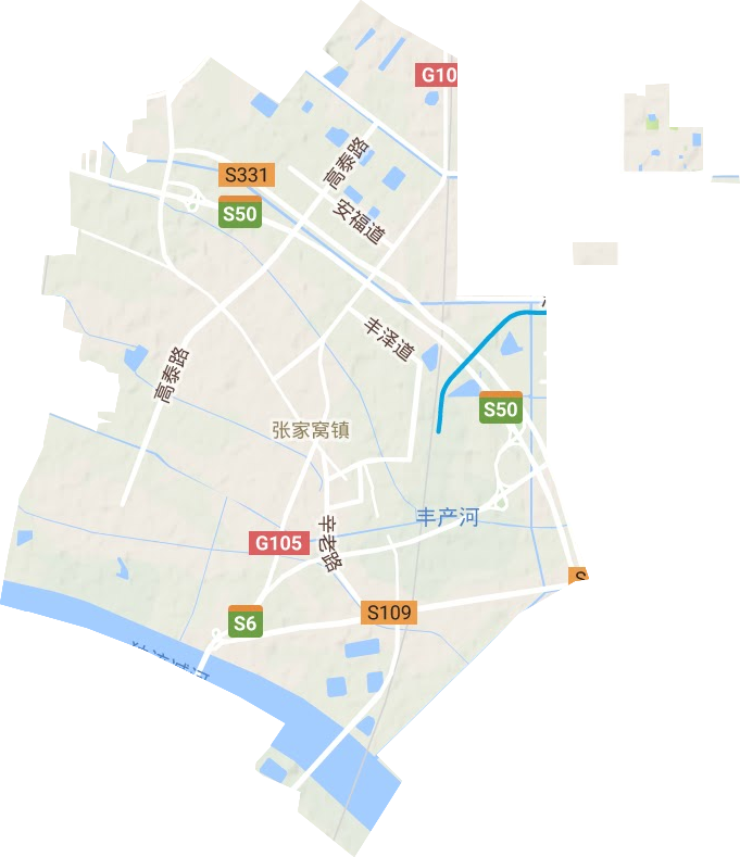 张家窝镇地形地图