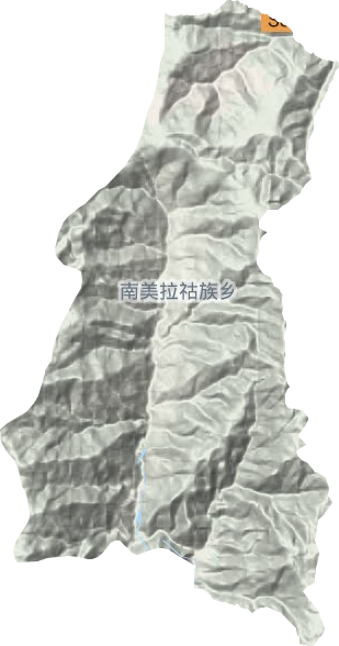 南美乡地形地图