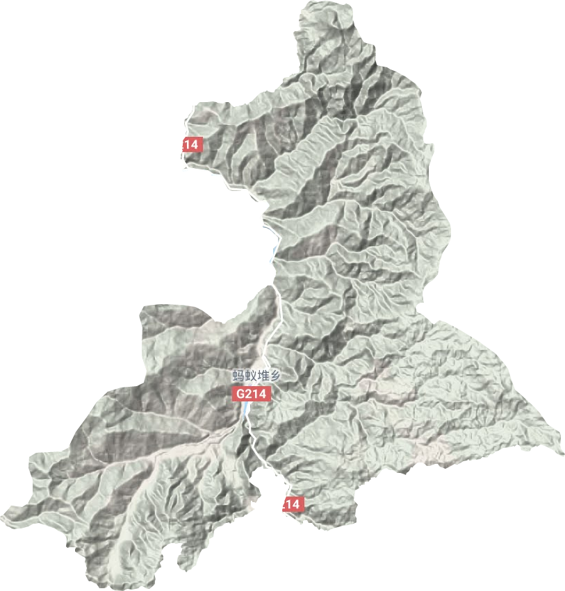 蚂蚁堆乡地形地图