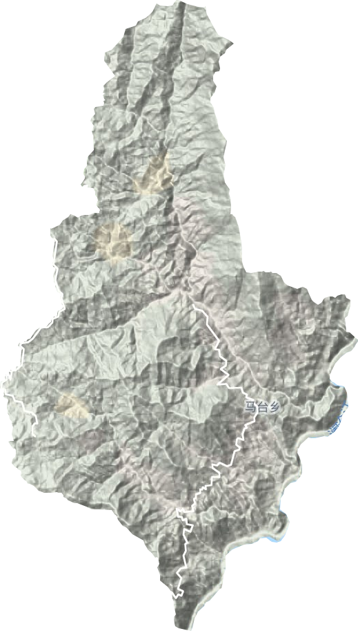 马台乡地形地图