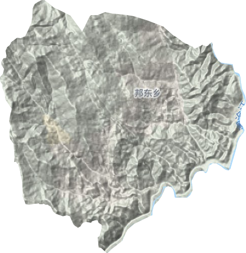 邦东乡地形地图
