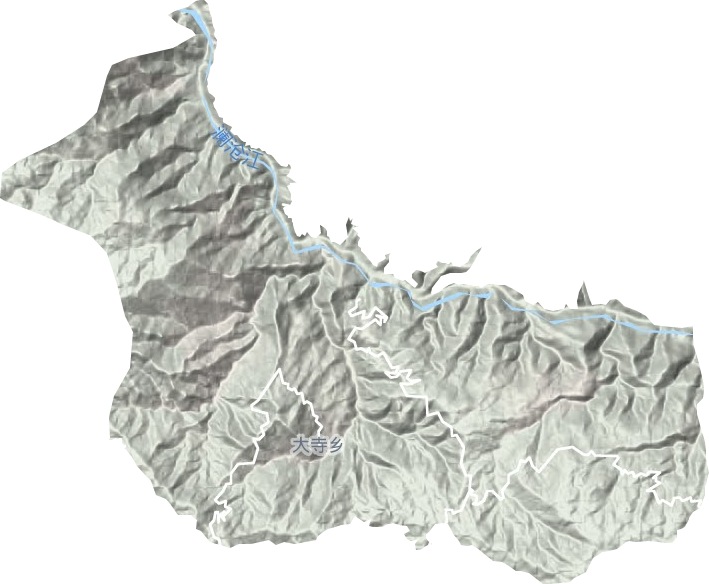 大寺乡地形地图