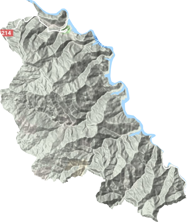 漫湾镇地形地图