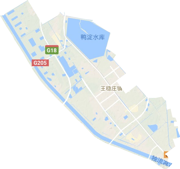 王稳庄镇地形地图