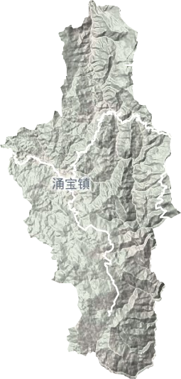 涌宝镇地形地图
