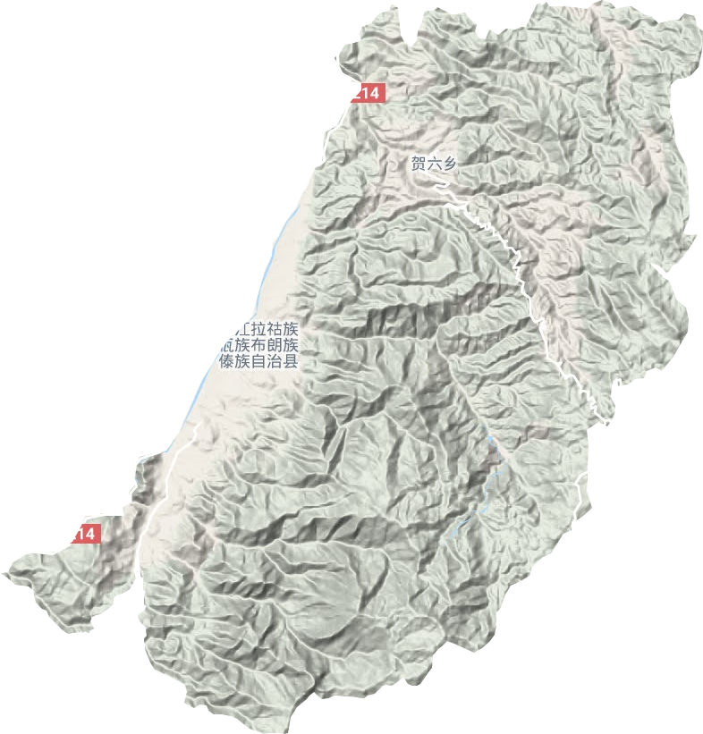 勐勐镇地形地图