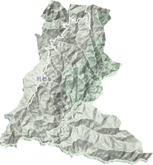 班老乡地形地图
