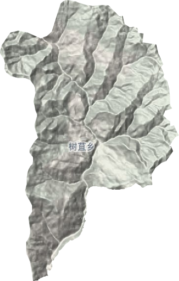 树苴乡地形地图