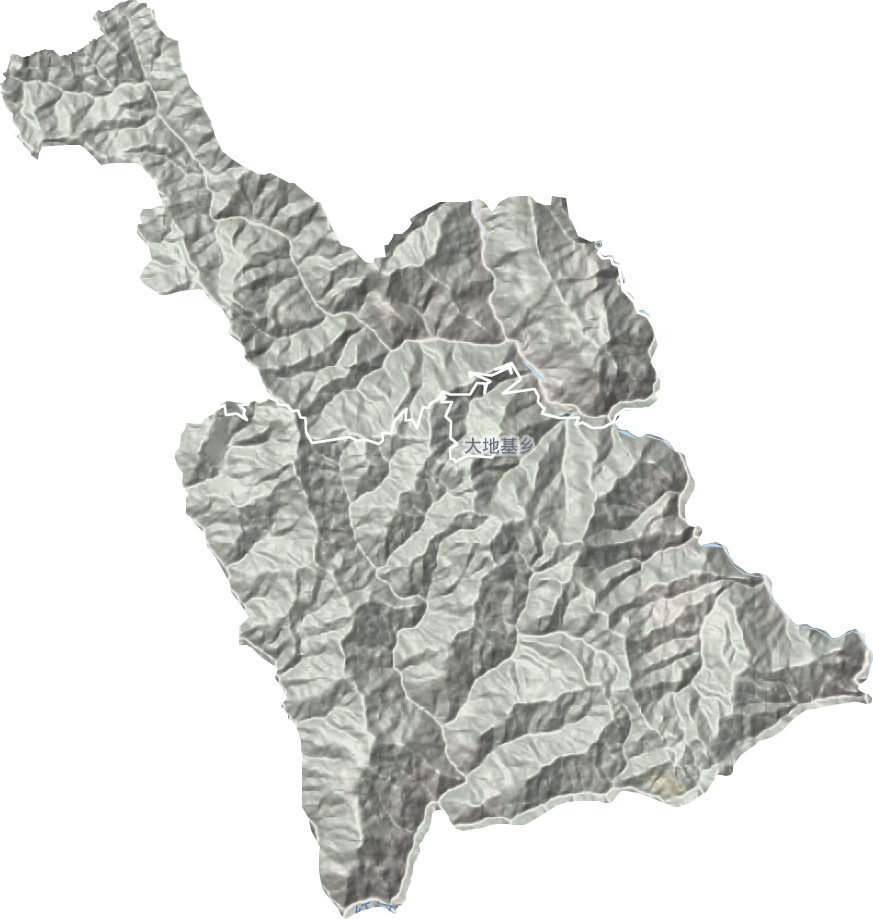 大地基乡地形地图