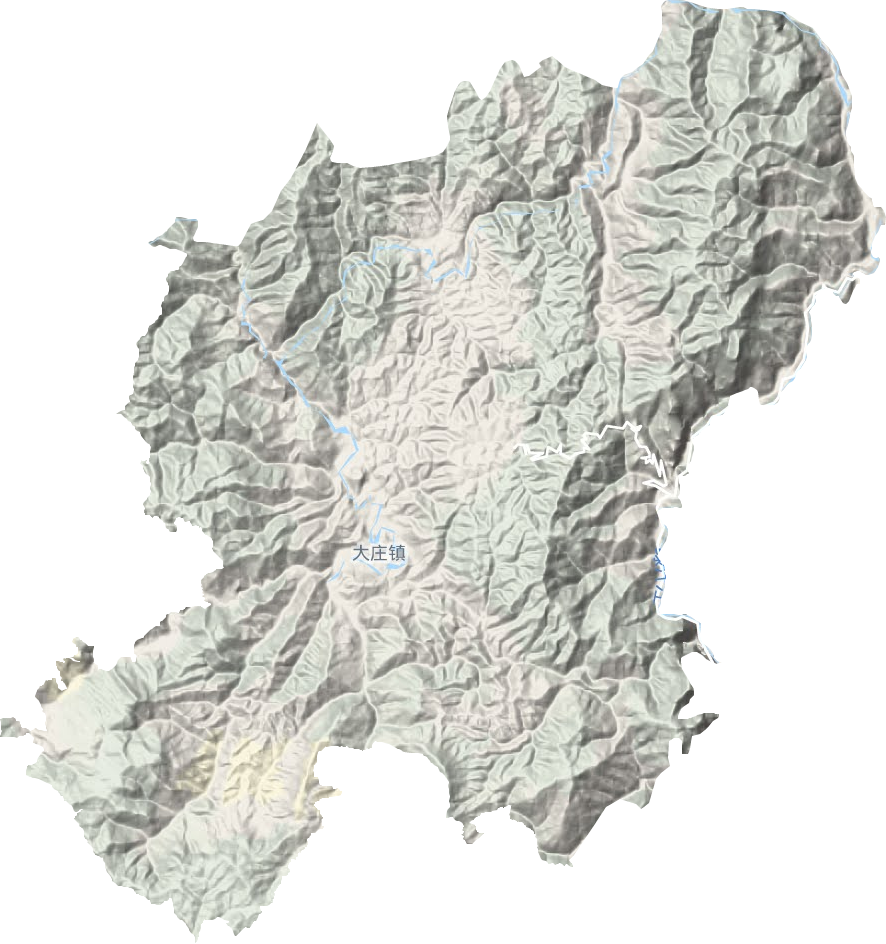 大庄镇地形地图