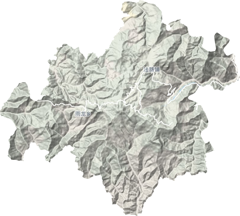 法脿镇地形地图