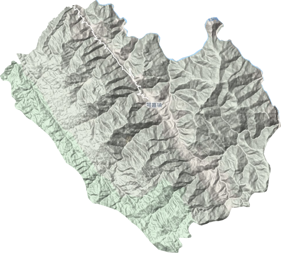 鄂嘉镇地形地图