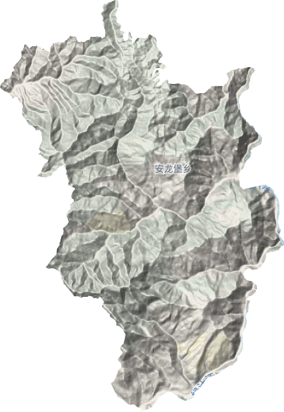 安龙堡乡地形地图