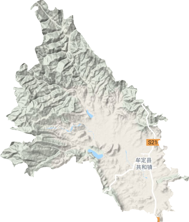 共和镇地形地图