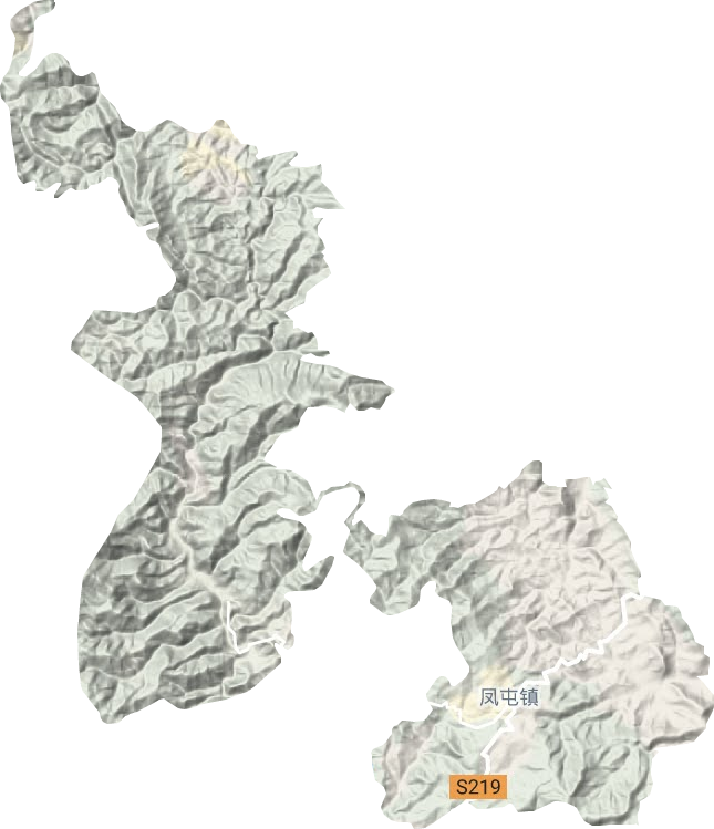 凤屯镇地形地图