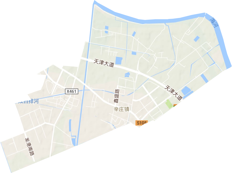辛庄镇地形地图
