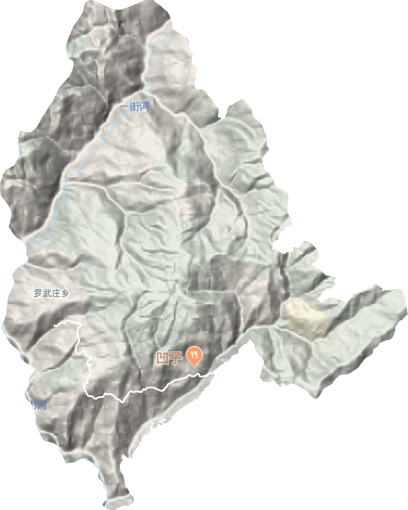 罗武庄乡地形地图