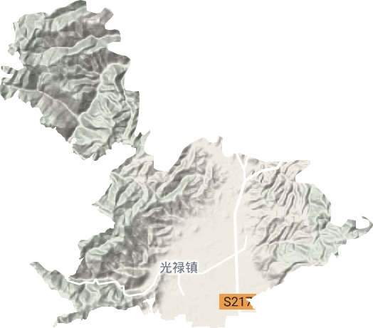 光禄镇地形地图