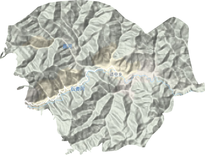 适中乡地形地图
