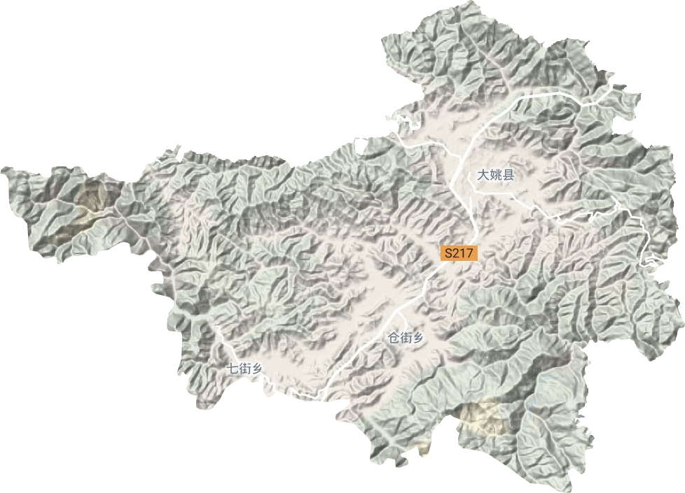 金碧镇地形地图