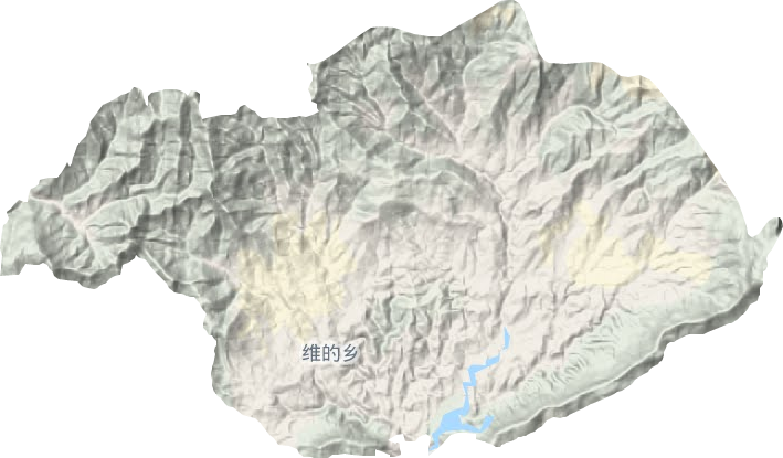 维的乡地形地图