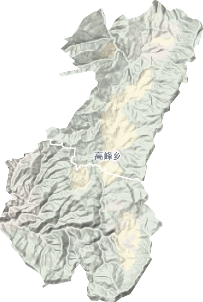 高峰乡地形地图