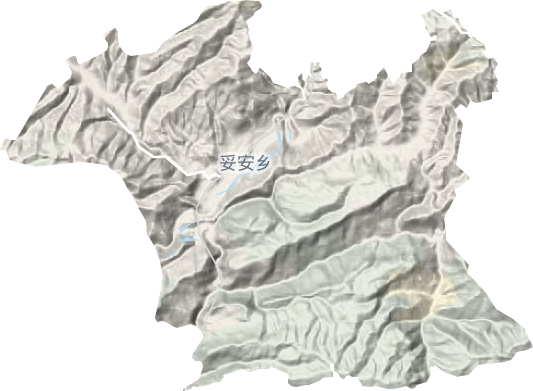 妥安乡地形地图