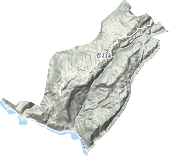 保和乡地形地图