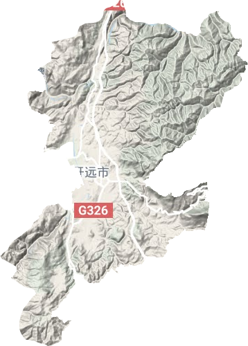 乐白道街道地形地图