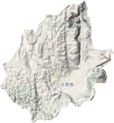 小龙潭镇地形地图