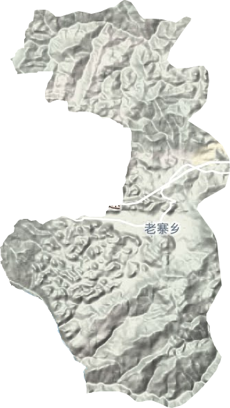 老寨苗族乡地形地图