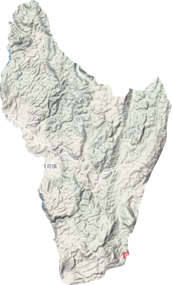 巡检司镇地形地图