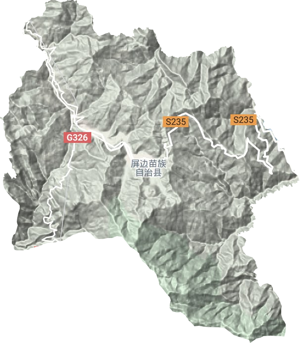 玉屏镇地形地图