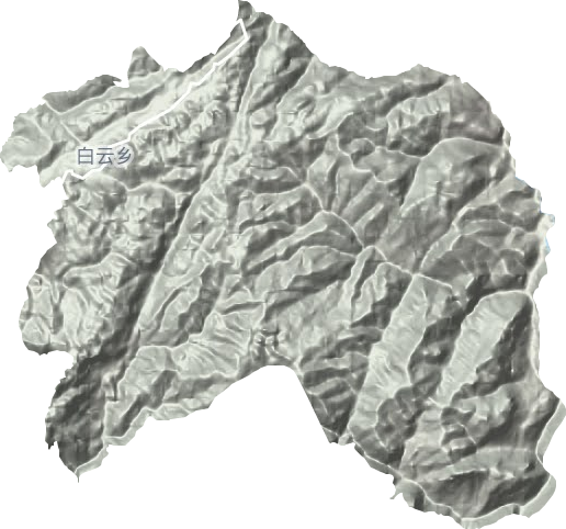 白云乡地形地图