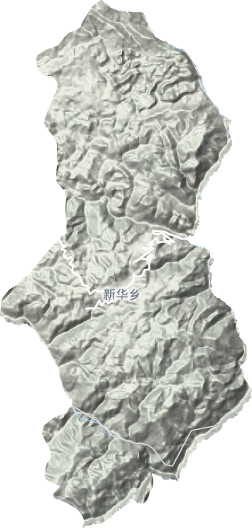 新华乡地形地图