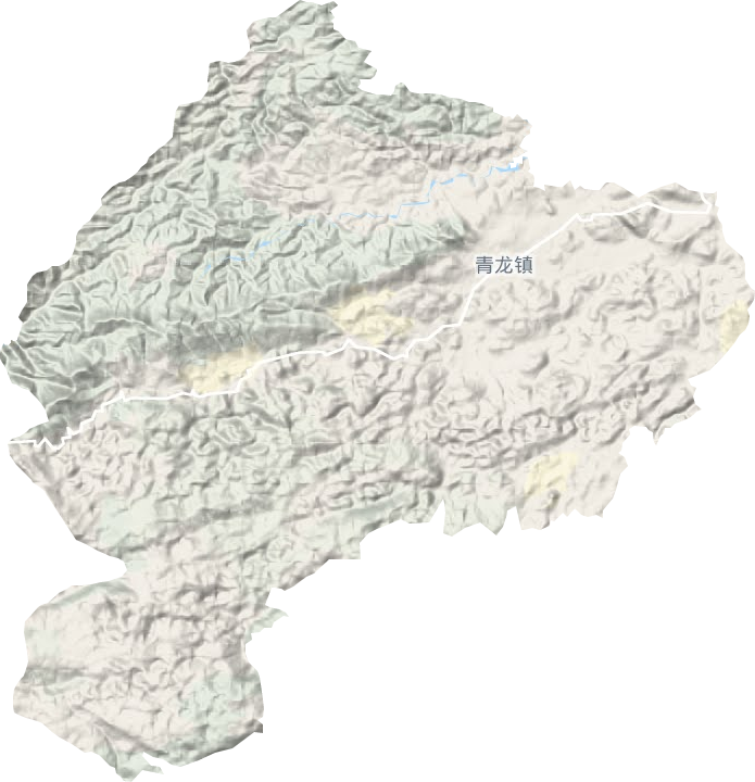 青龙镇地形地图