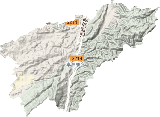 李浩寨乡地形地图