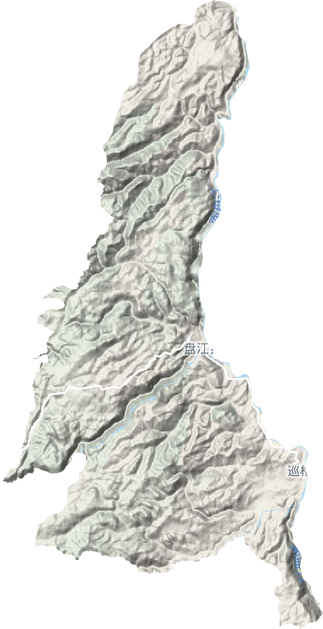 盘江乡地形地图