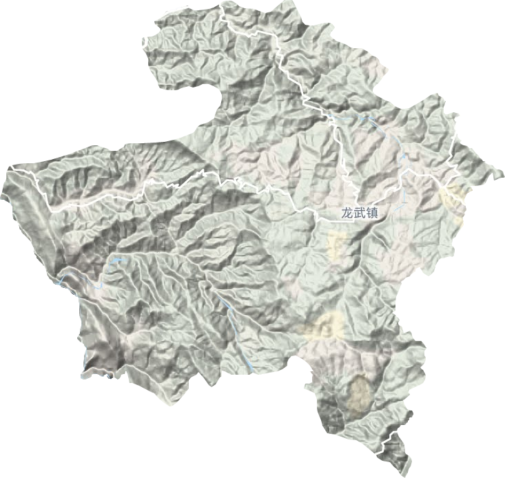 龙武镇地形地图