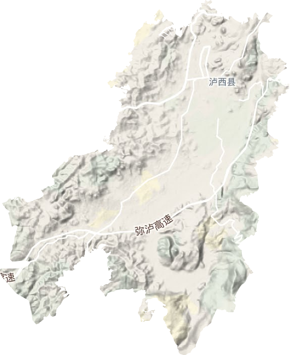 中枢镇地形地图