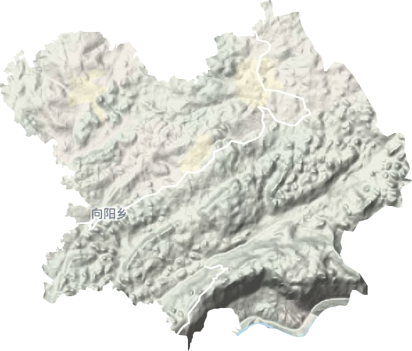 向阳乡地形地图