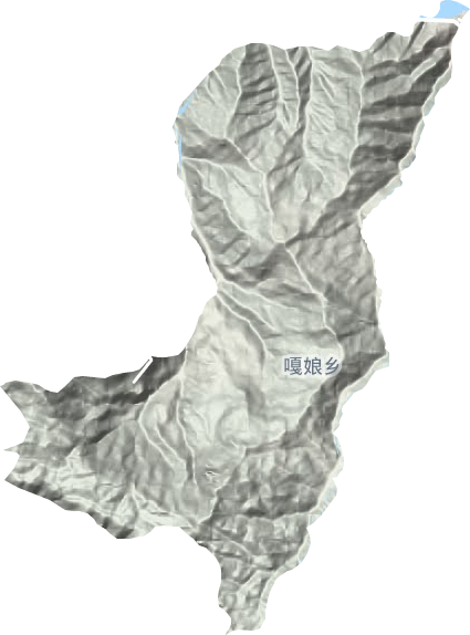 嘎娘乡地形地图