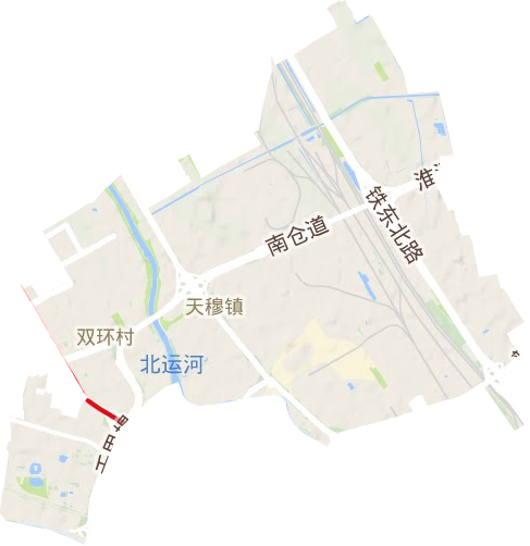 天穆镇地形地图