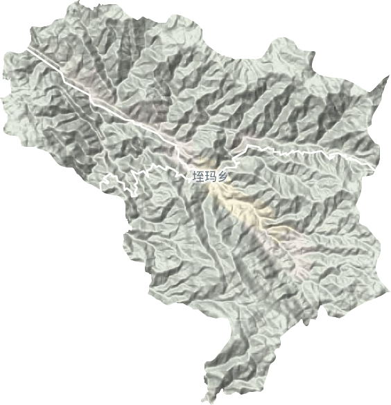 垤玛乡地形地图